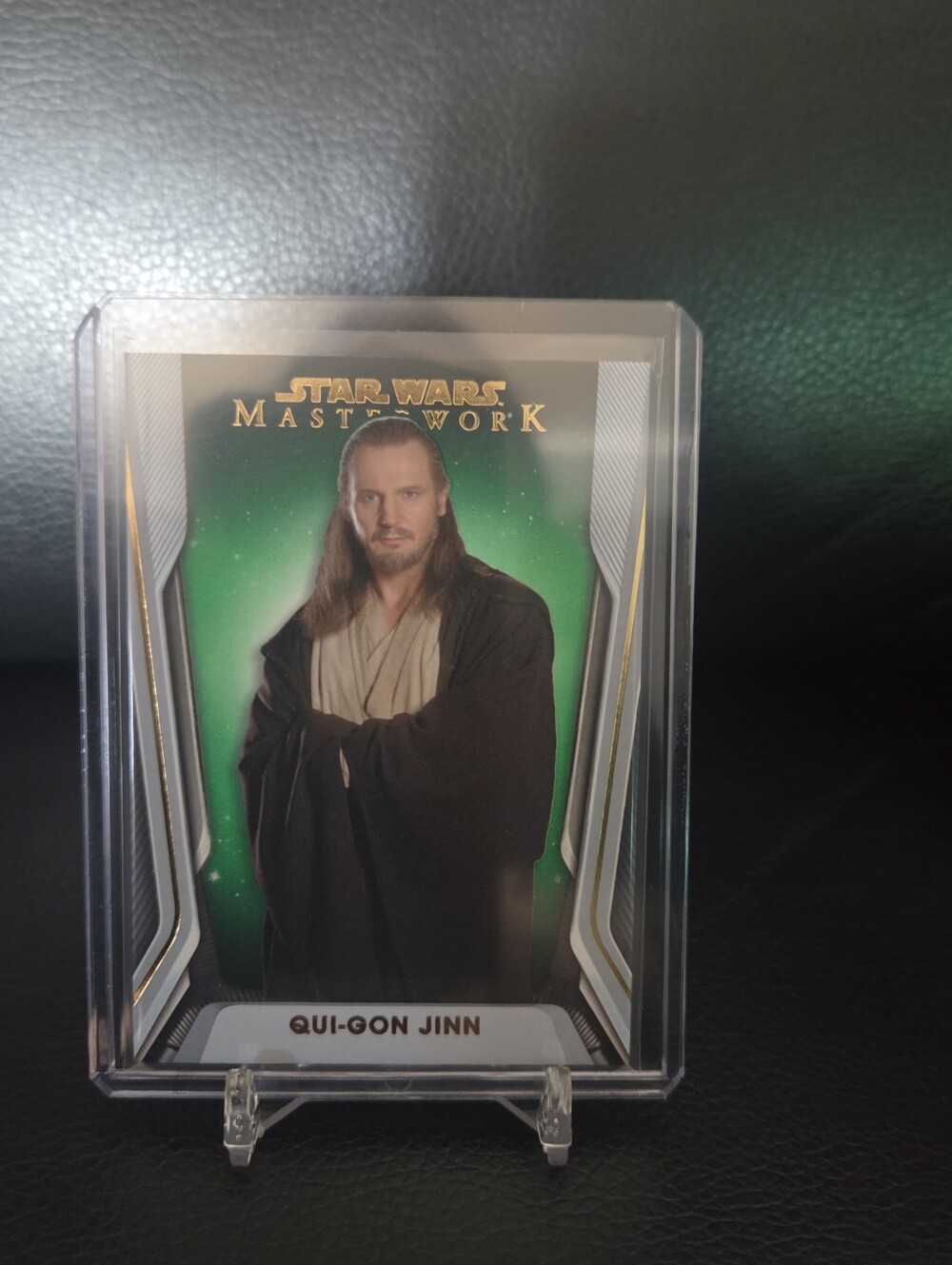 Topps Star Wars Qui-Gon Jinn Green Parallel Trading Card #64/99